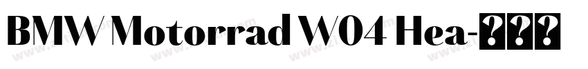 BMW Motorrad W04 Hea字体转换 BMW Motorrad W04 Hea字体转换